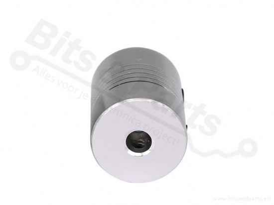 Stappenmotorkoppeling flexibel 5x10mm